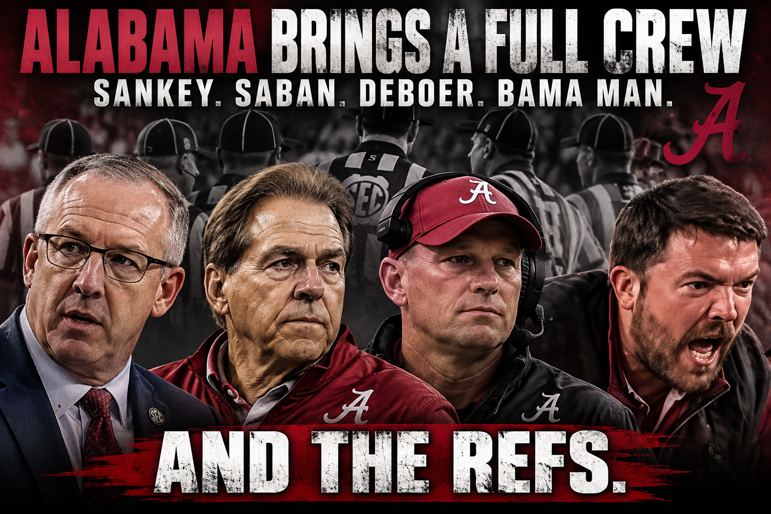 Greg Sankey’s Refs Will Save Bama.